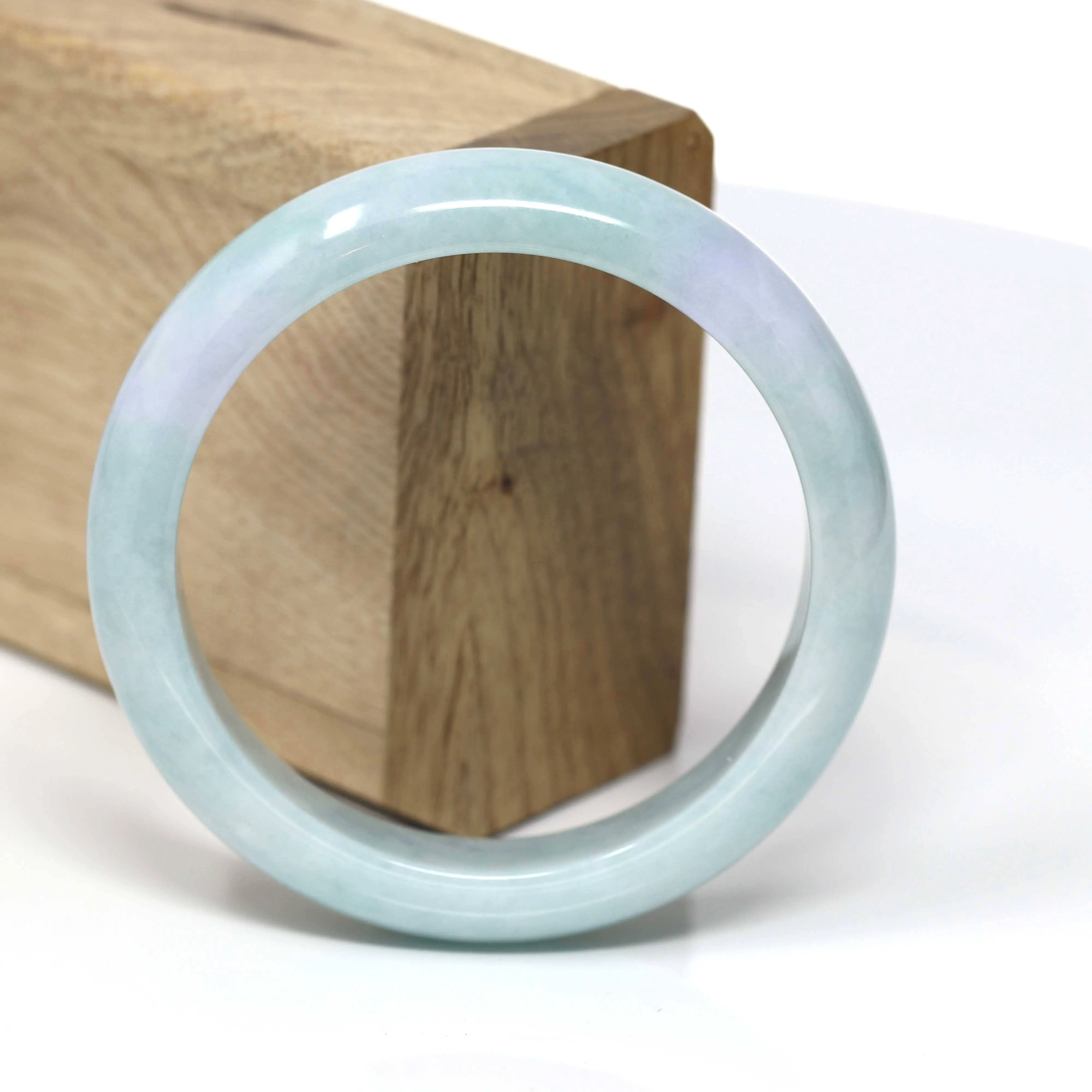 Real Burmese Jadeite Jade Bangle Bracelet ( 58.2 mm )#447