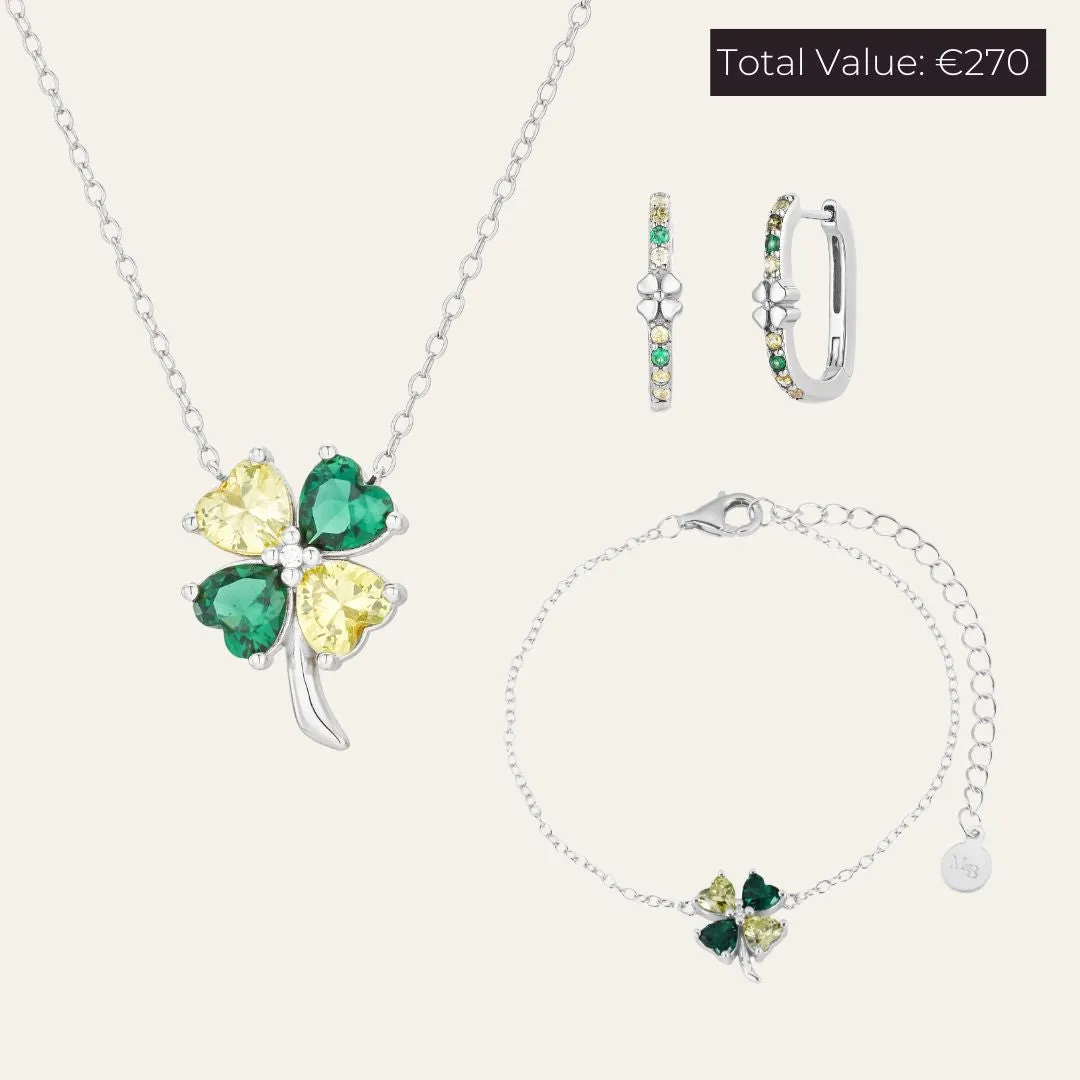 Silver Clover Set