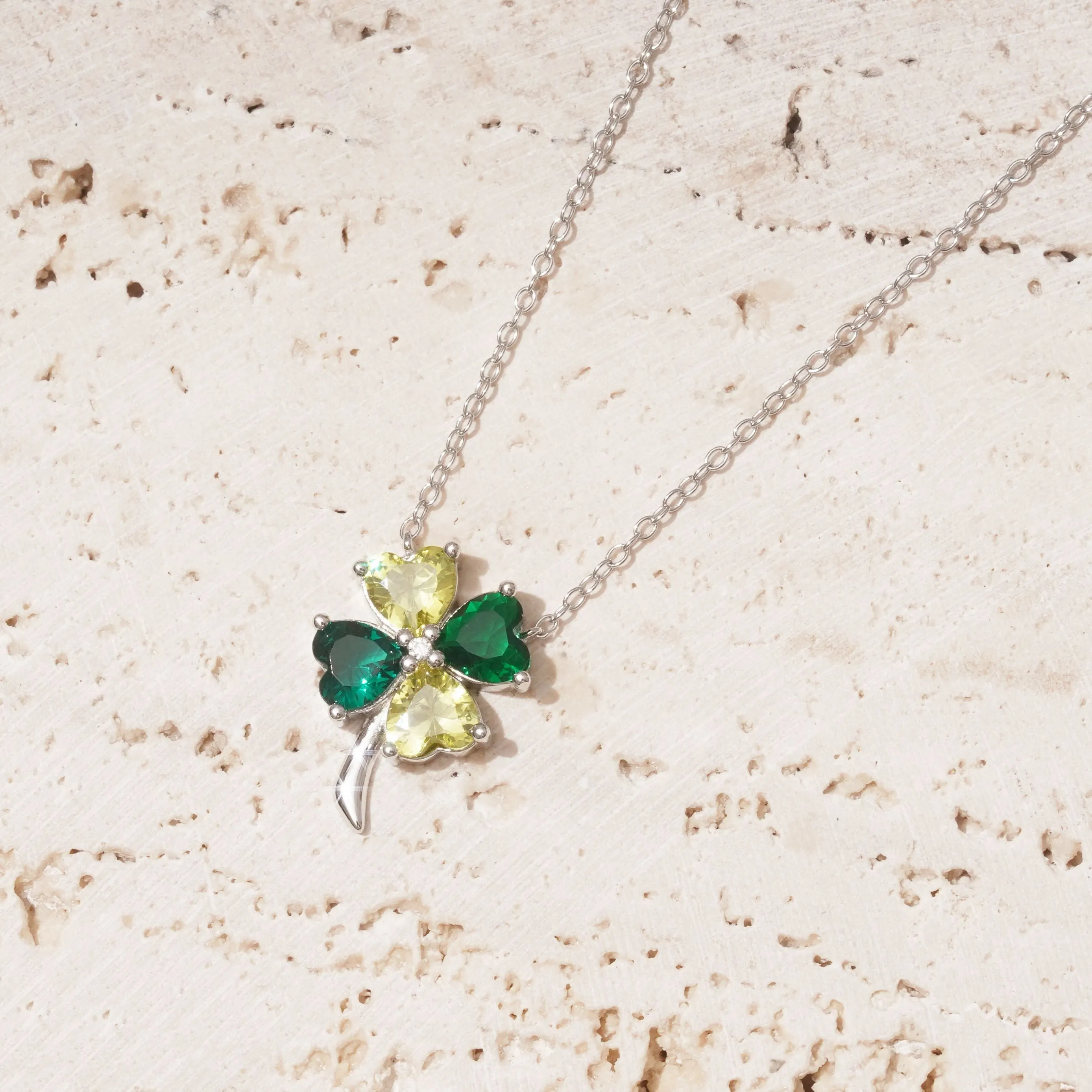 Silver Clover Set