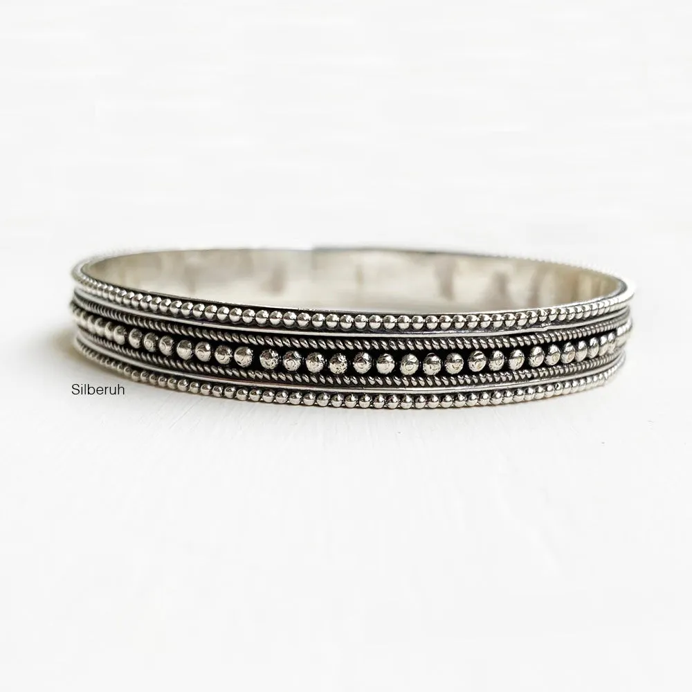 Silver Rava Kada Bangle