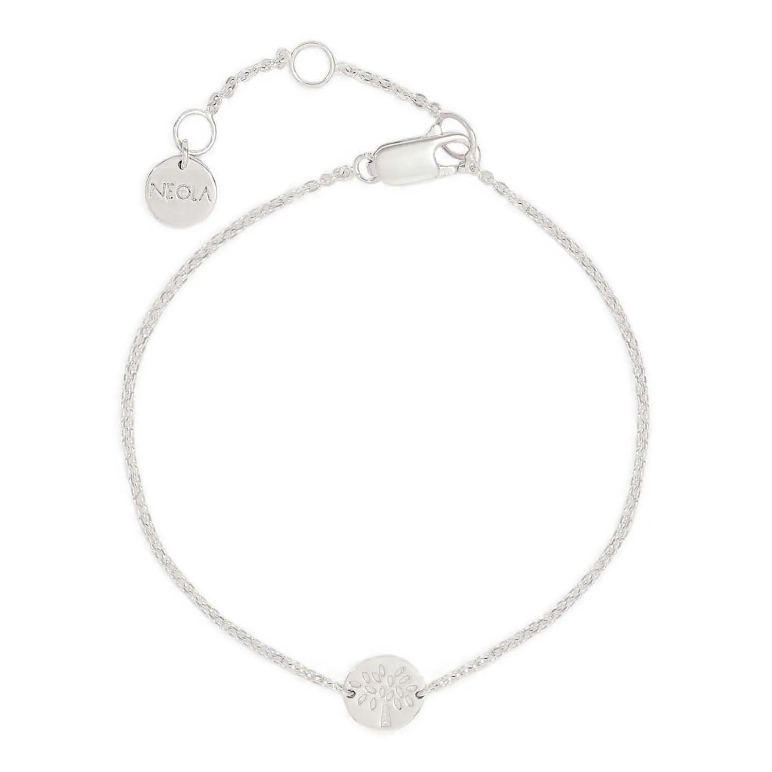 Silver Tree Friendship Bracelet Small