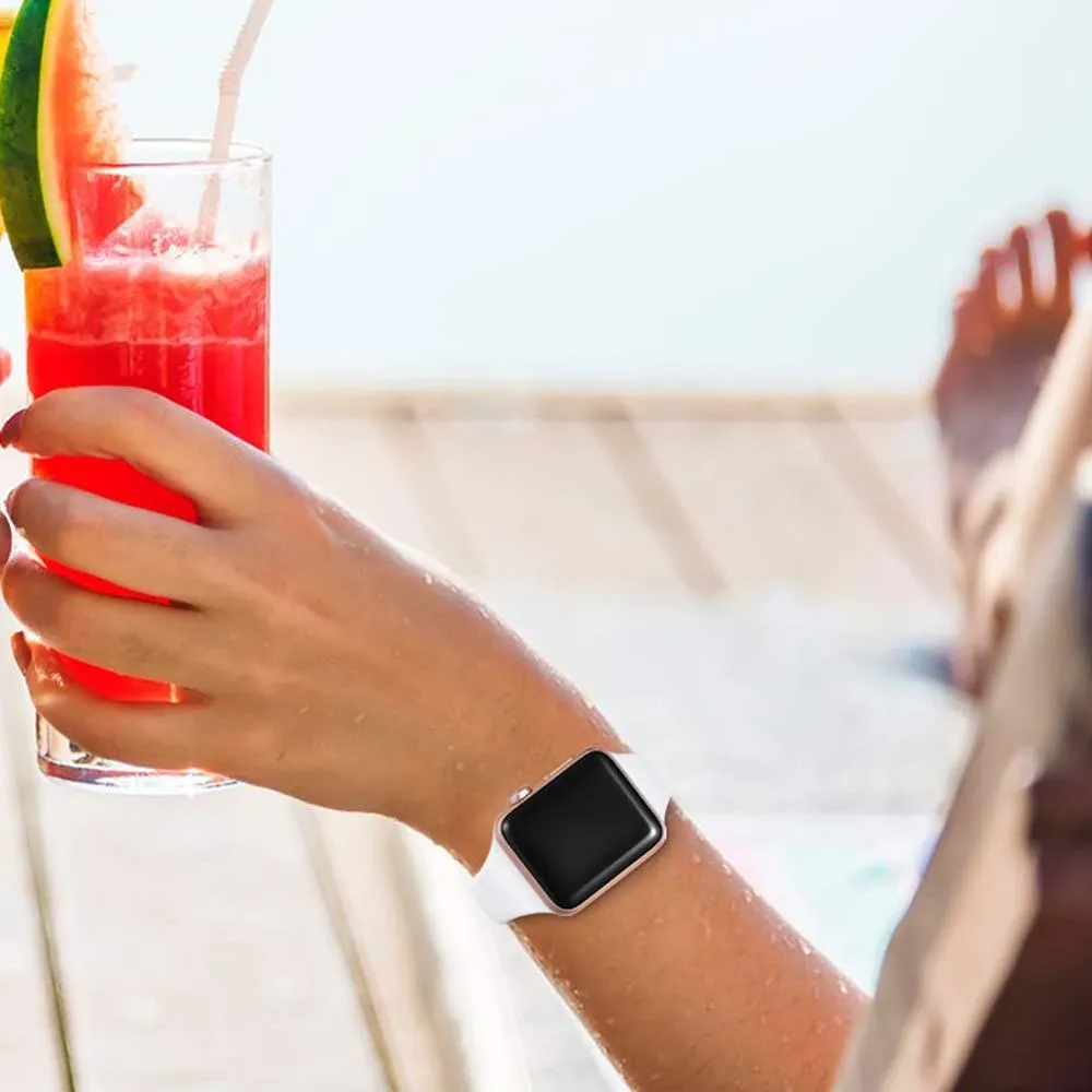 Slim Strap Series 7 6 5 Soft Sports Silicone Wristband Rubber Bracelet