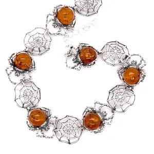 Spellbinding Amber Spider Bracelet