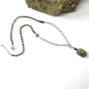SS Charmed Moss Necklace