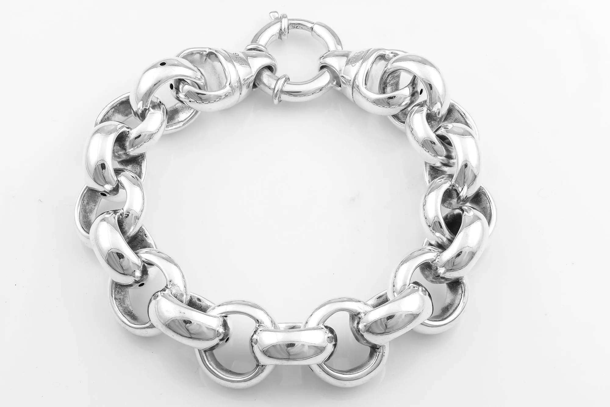 SS09 Silver Belcher Link Bracelet