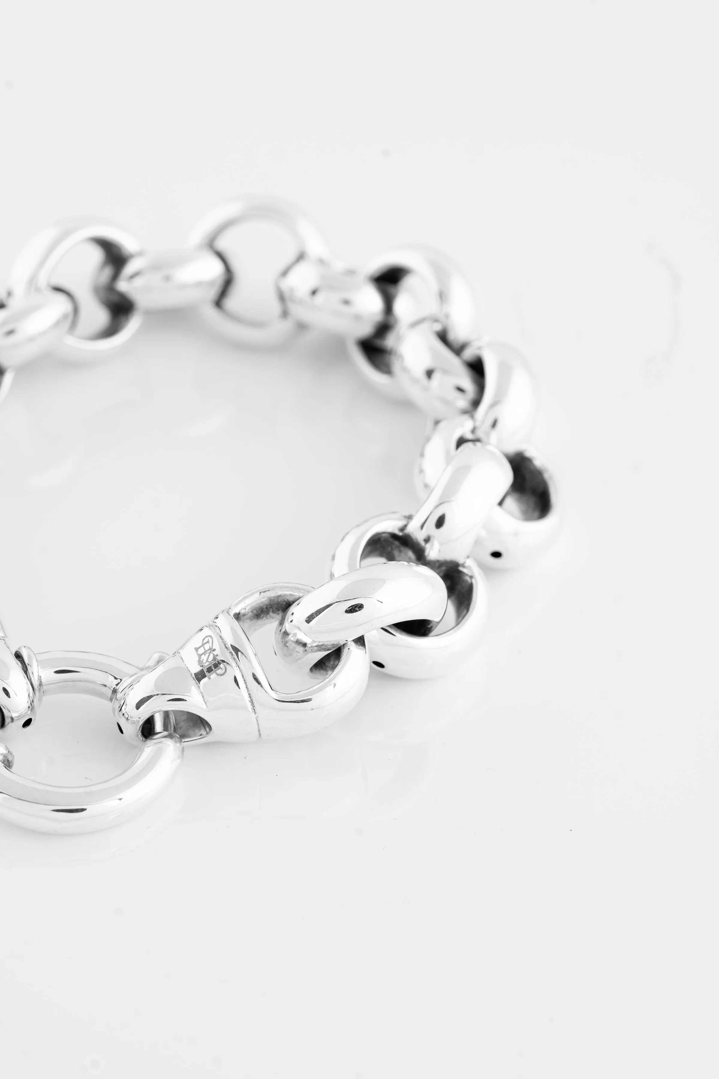 SS09 Silver Belcher Link Bracelet