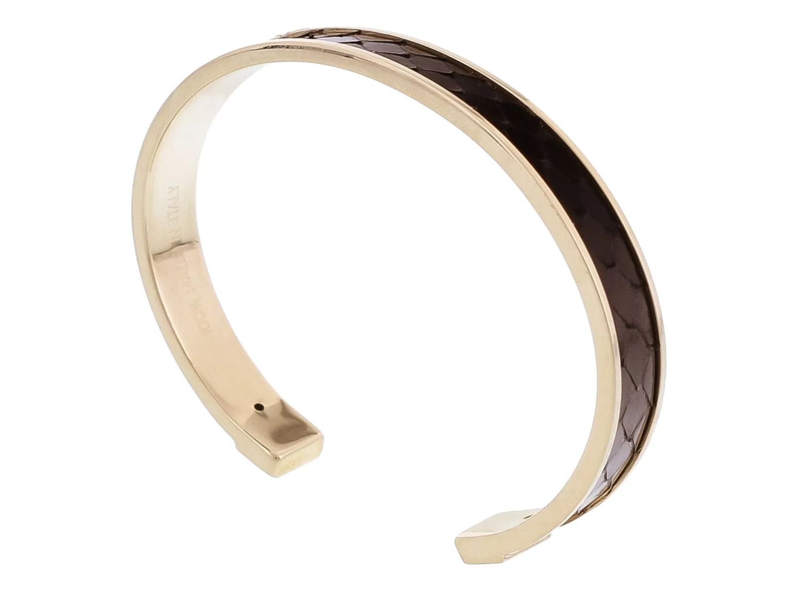 Stamerra PICCOLO PITTONE NR Black Genuine Python Bracelet