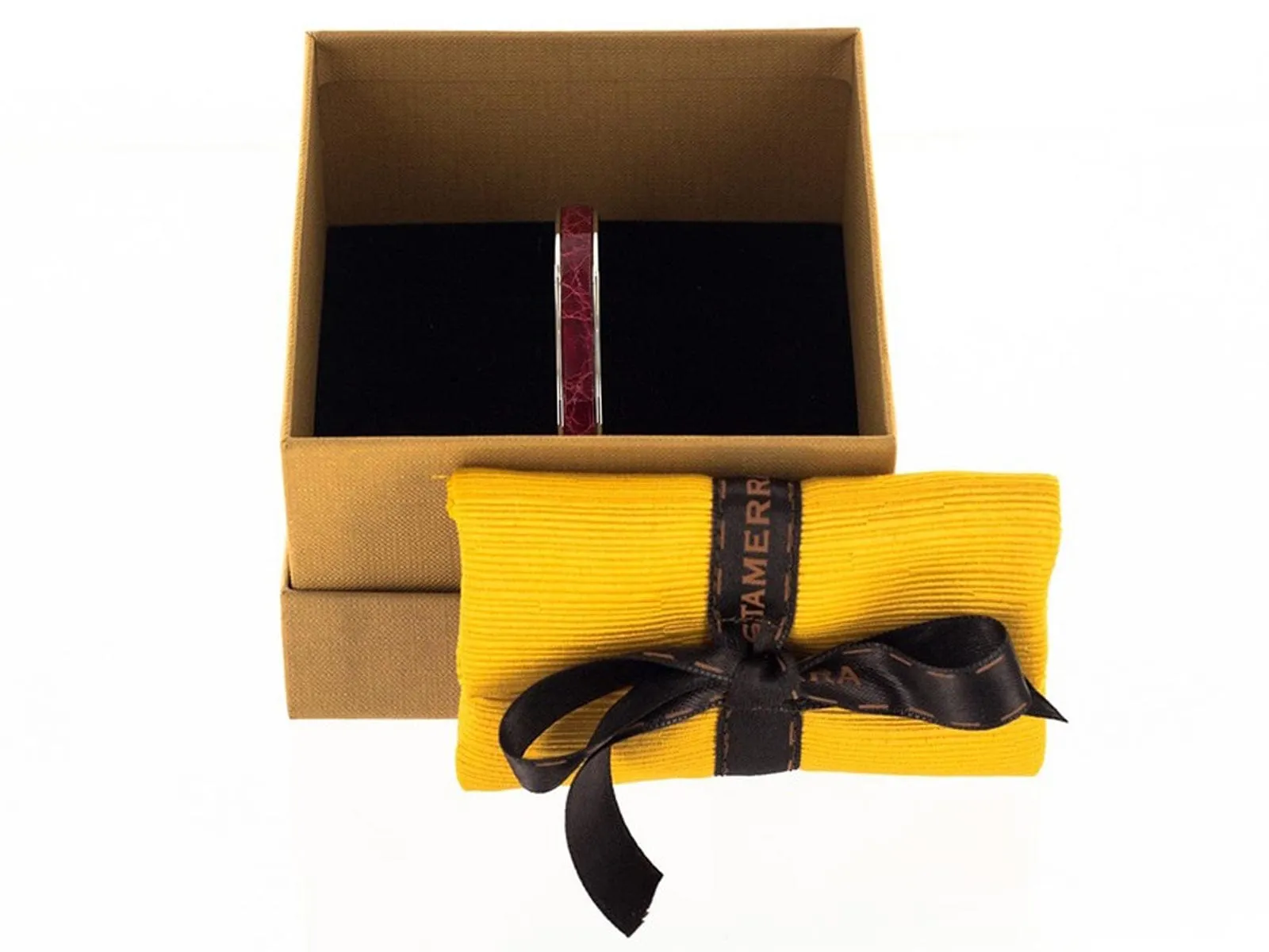 Stamerra PICCOLO PITTONE RO Red Genuine Python Bracelet