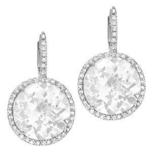 White Topaz Drop Earrings